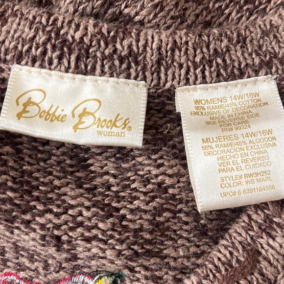 Bobbie Brooks Christmas Snowman Vest Sz 14/16W Cardinal Ugly Holiday Kitsch - Picture 9 of 10